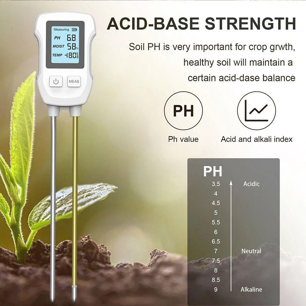 Digital Display Soil Tester LCD Screen Soil  Humidity Detector  Gardening Tool