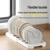 Telescopic Multi-Function Kitchen Rack for Pots, Lids, and Plates