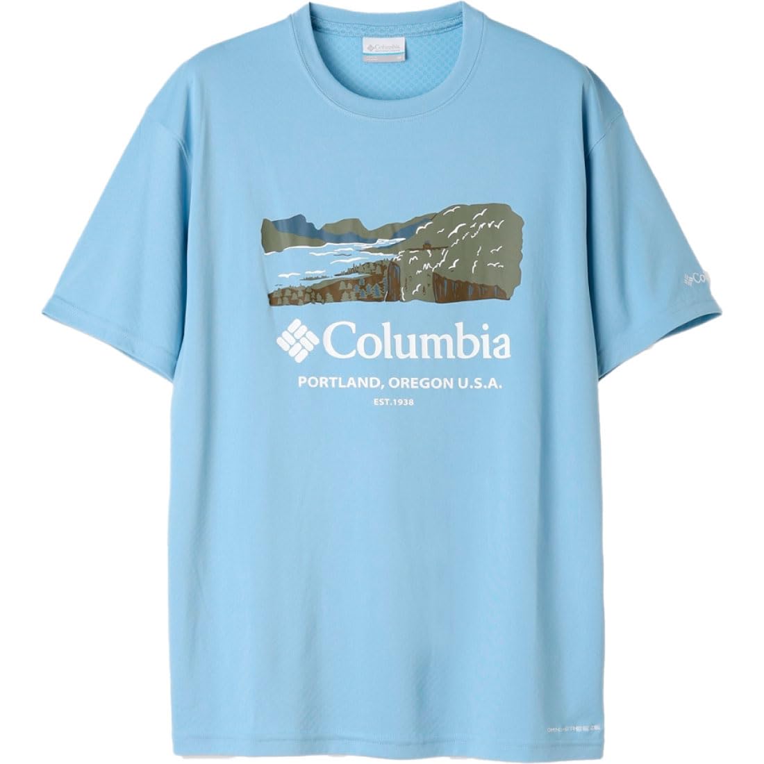 

Columbia Lake Arrowhead Graphic Short Sleeve T-Shirt XE5716 (L, 432: Ripple Blue, River)