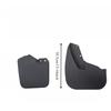 Guardabarros Guardabarros para Jiangling Ford Tourneo Transit V362 2017-2026 Guardabarros Delantero Trasero Termoplástico de Alta Resistencia Duradero Flexible