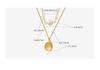 European Double-Layer Freshwater Pearl Pendant Necklace for Women, Gold-Plated Clavicle Design, P831
