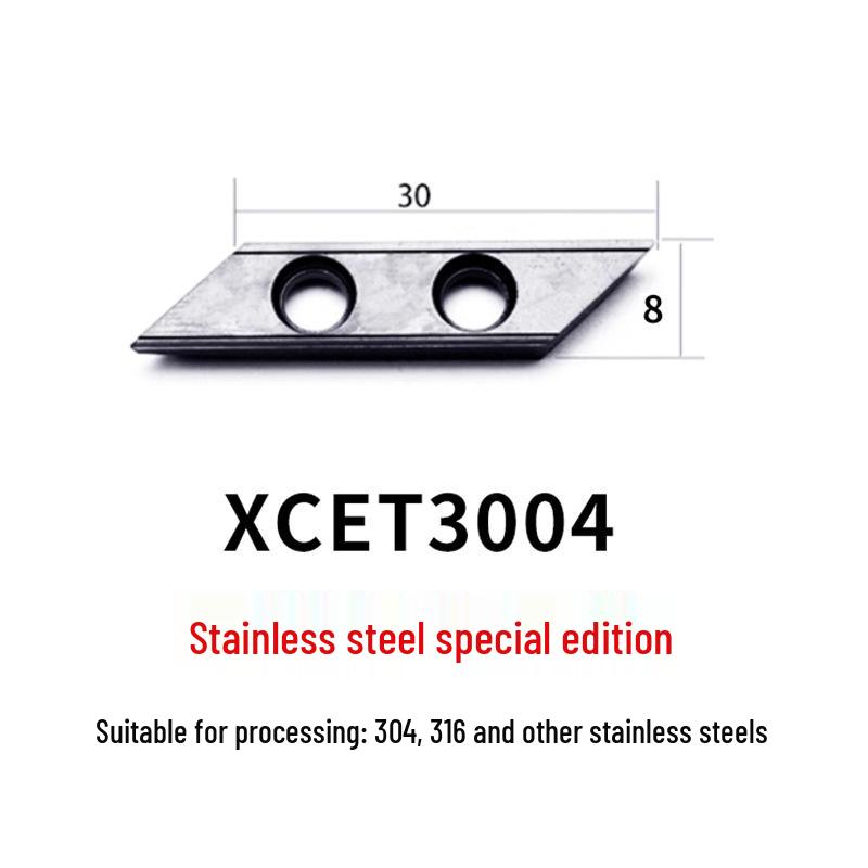 Long-Edge Dovetail Cutter Holder for XCET3004 Milling: 55°, 60°, 75° V-Groove & Disc Bottom Cleaning