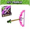 Minecraft Pink Bow And Arrow Toy For Kids Plastic Material 38*35.5cm Packaging Size