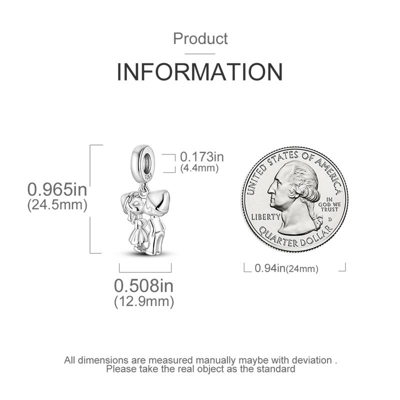 Infinite Love Couple Pendants Copper Original Beads Fit Original Charms Bracelet Beads Jewelry Gifts For Women