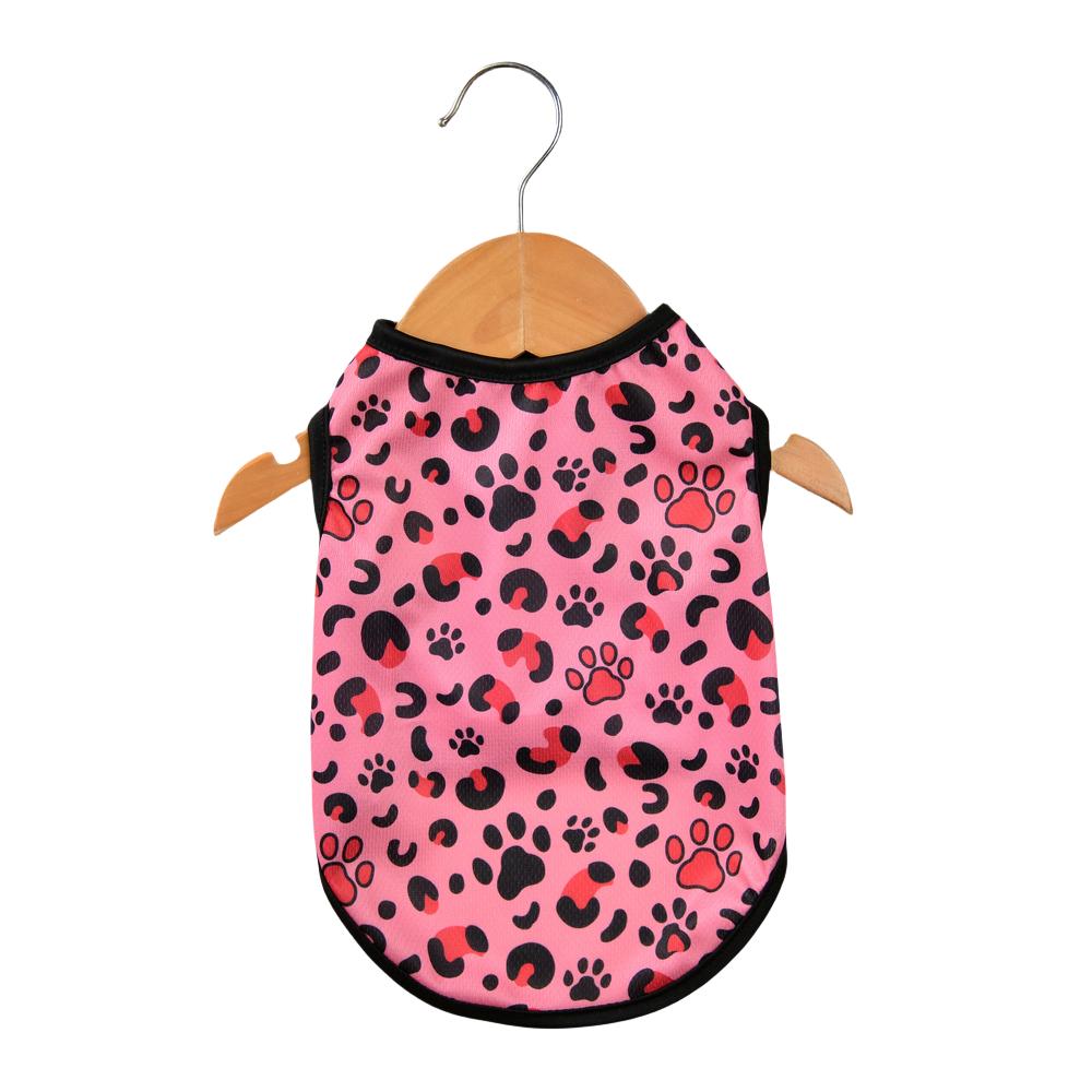 

Летняя одежда для собак Маленькие Средние Собаки Леопардовый принт Дышащая Сетчатая одежда для питомцев Жилет для щенка Мягкая футболка Домашние животные XS-XL Чихуахуа Мопс XS（old） розовый