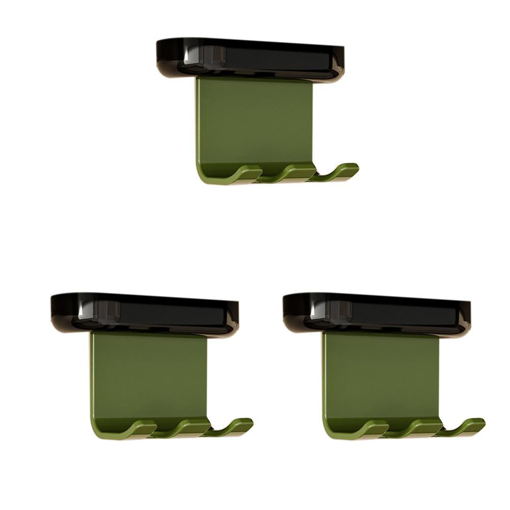 3Pcs Antique Style Electric Toothbrush Storage Hook Wall Mounted Toothpaste Organizer  Bathroom