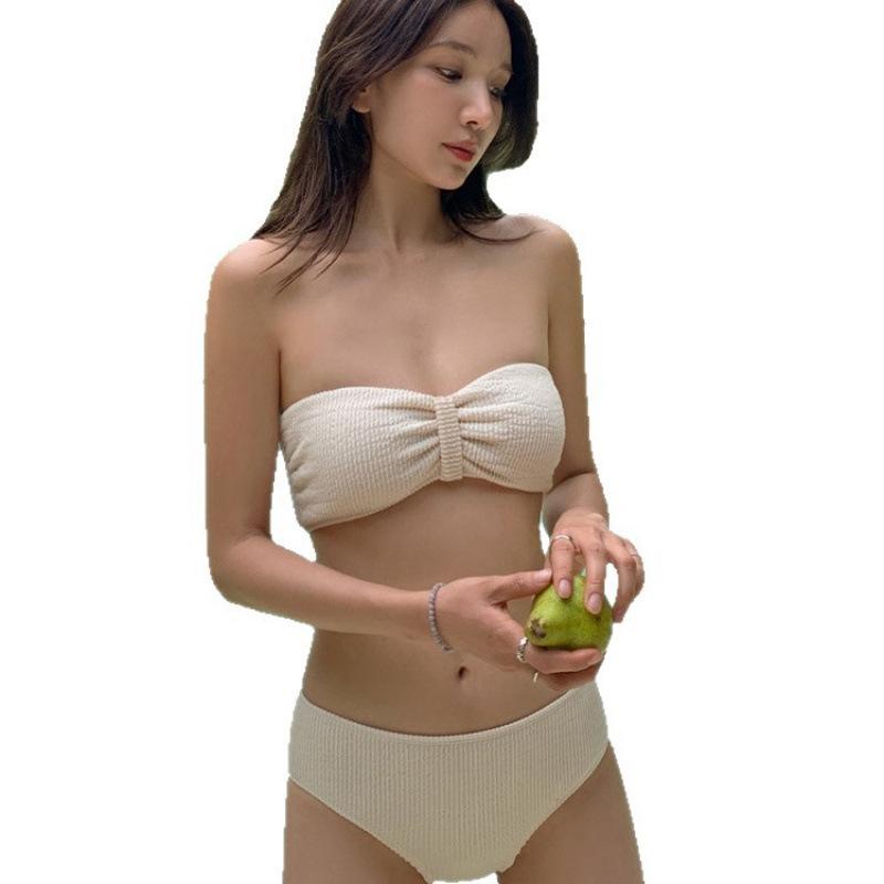 Bikini Swimsuit Women's 1011 New Korean Ins Wind Sexy Triangle Seaside Vacation White Hot Spring Swimsuit