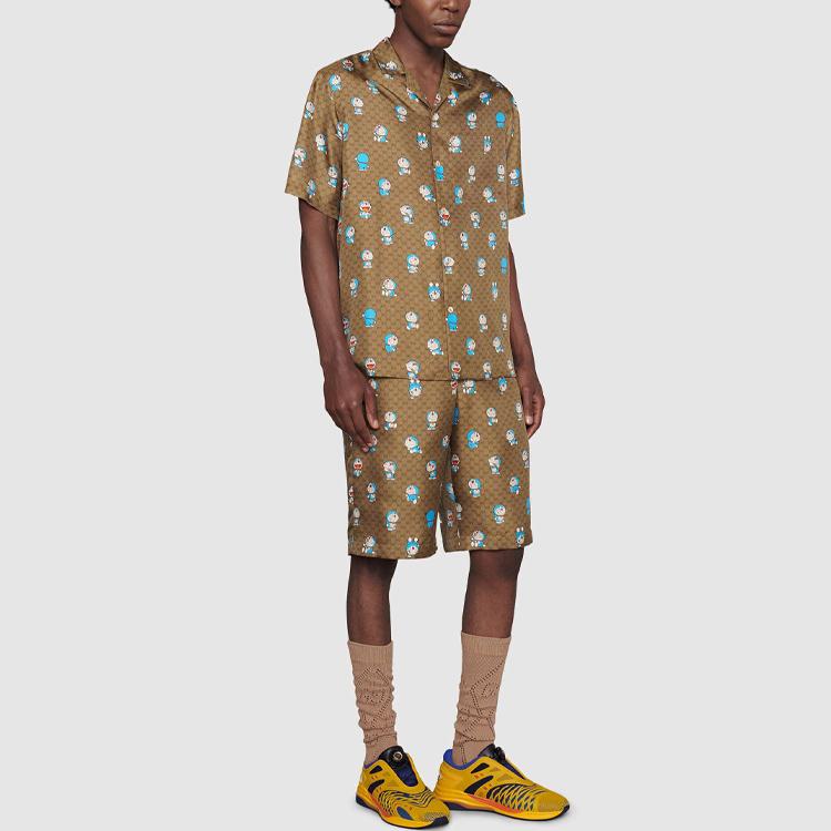Gucci X Doraemon Gg Bowling Shirt 654763-ZAGSH-2165
