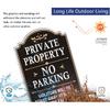 Private Property No Parking Violators Will Be Towed Away at Vehicle Owner's Expense Sign 12" x 18" Metal Rust-Free Aluminum UV Protected Sturdy 2