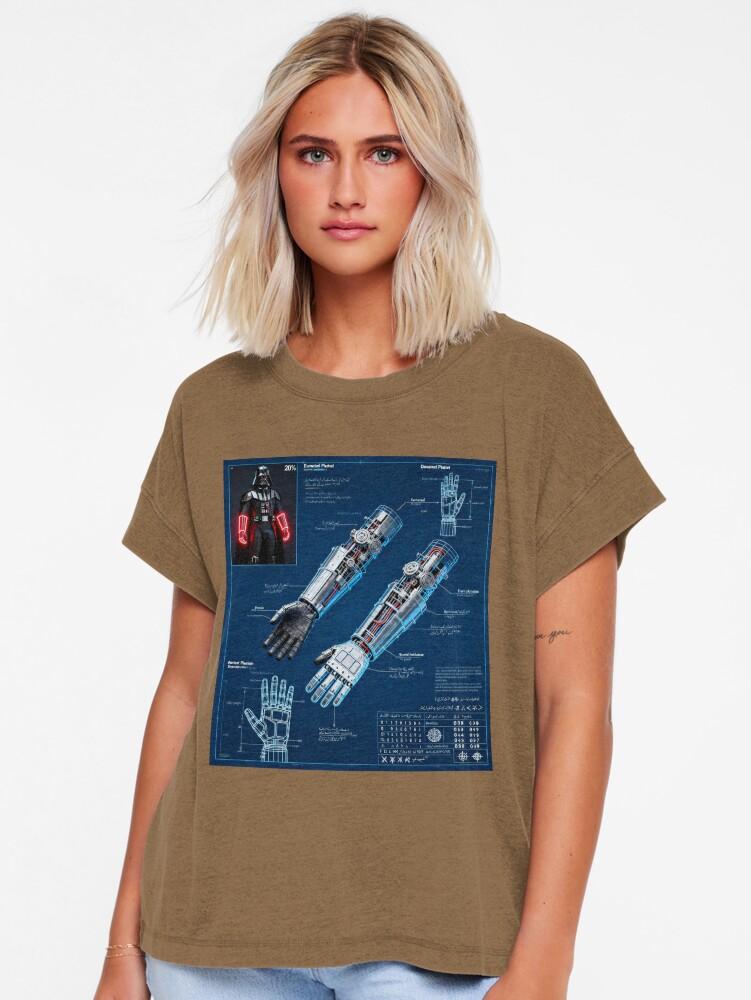 Armor Wars Galactic Empire Dark Lord Armor Blueprint 07 Relaxed T-Shirt