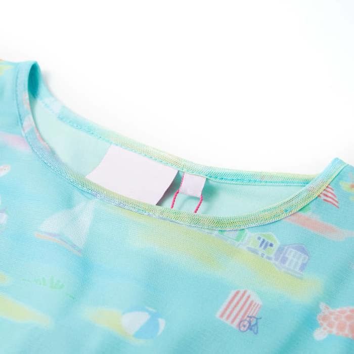 Robe pour enfants aqua clair 92/104/116/128/140