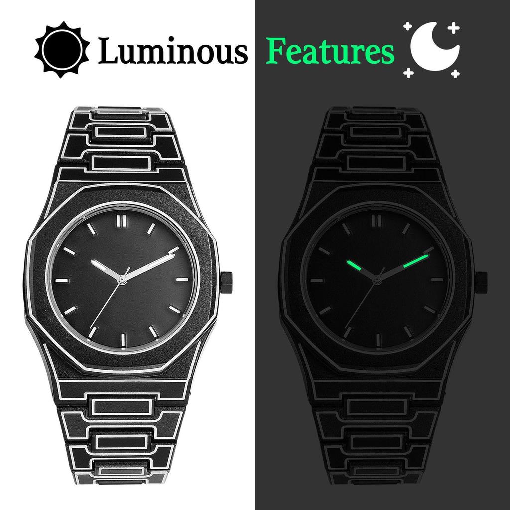 Men's Watch - Novelty, Waterproof, Resin Strap: Analog, Simple, Stylish, Octagonal, Quartz Watch - Fashion Accessory - Perfect Gift for Birthdays,