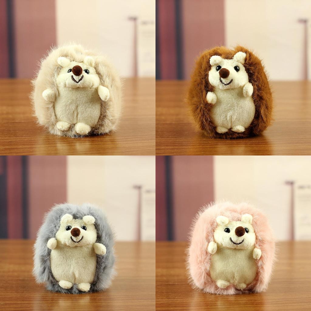 Animal Plush Hedgehog Pendant With Polyester Fiber Filling For Gift And Decor