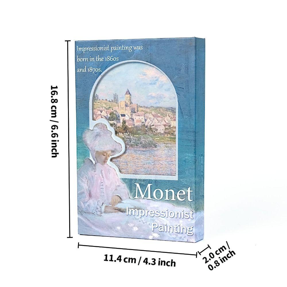 Hand Ledger Oil Painting Style Notebook Magnetic Notepad Gift Diary Book  Student