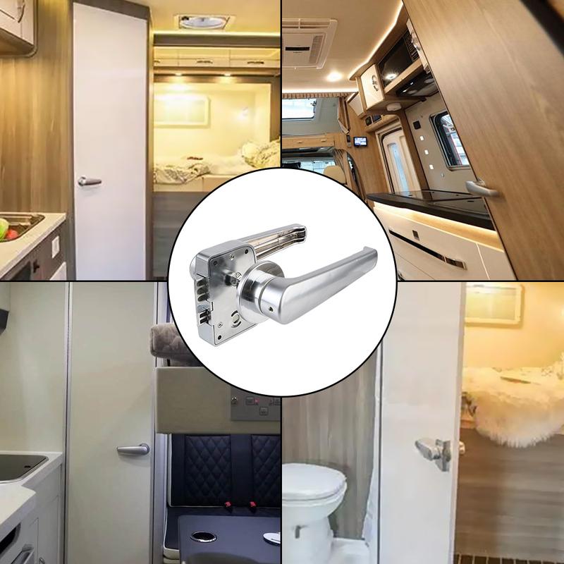 RV Caravan Boat Latch Handle Knob Locks RV modification vehicle parts Car Bathroom Door Lock RV Toilet Door Lock