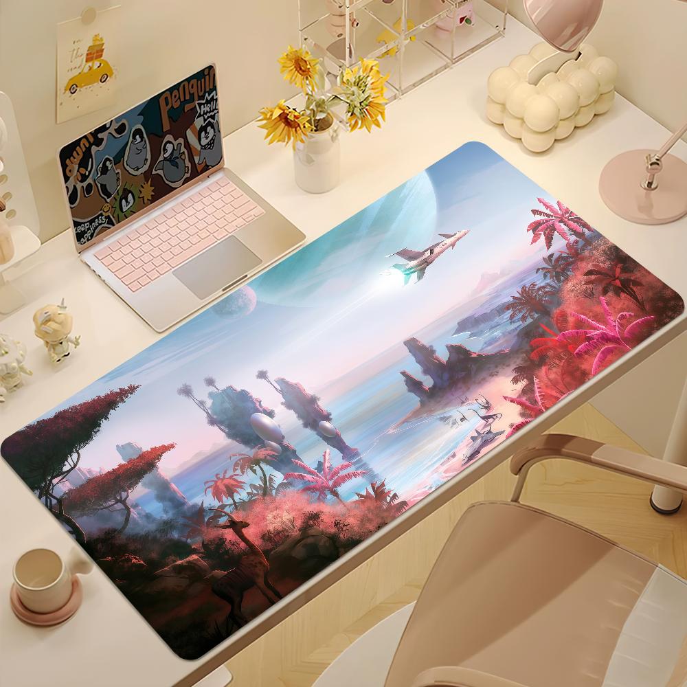 Nno Man S Sky Game Cool Mouse Pad Large Nonslip Lockedge Desktop Computer Desk Mat Keyboard Mousepad Office Gamer Student Gift