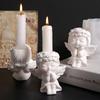 Flower Fairy Mold Angelic Angel Flower Pot Mold Praying Angel Mold Creative For Home Decor Diy Candle Holder Gift Making