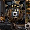 Wandbehang Tapisserie Beşiktaş FC Druckstoff für Wohnzimmer Schlafzimmer Heimdekoration