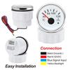 52MM Car temperature indicator 40~120 Celsius Red Backlight With Alarm+10mm Coolant Temperature Sensors for Car Truck Marine