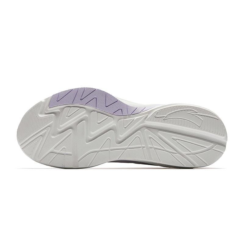 Anta Cloud Trail Fabric Cushioning Breathable Low top Casual Sprint Running Shoes Women's White Purple 122535585-2
