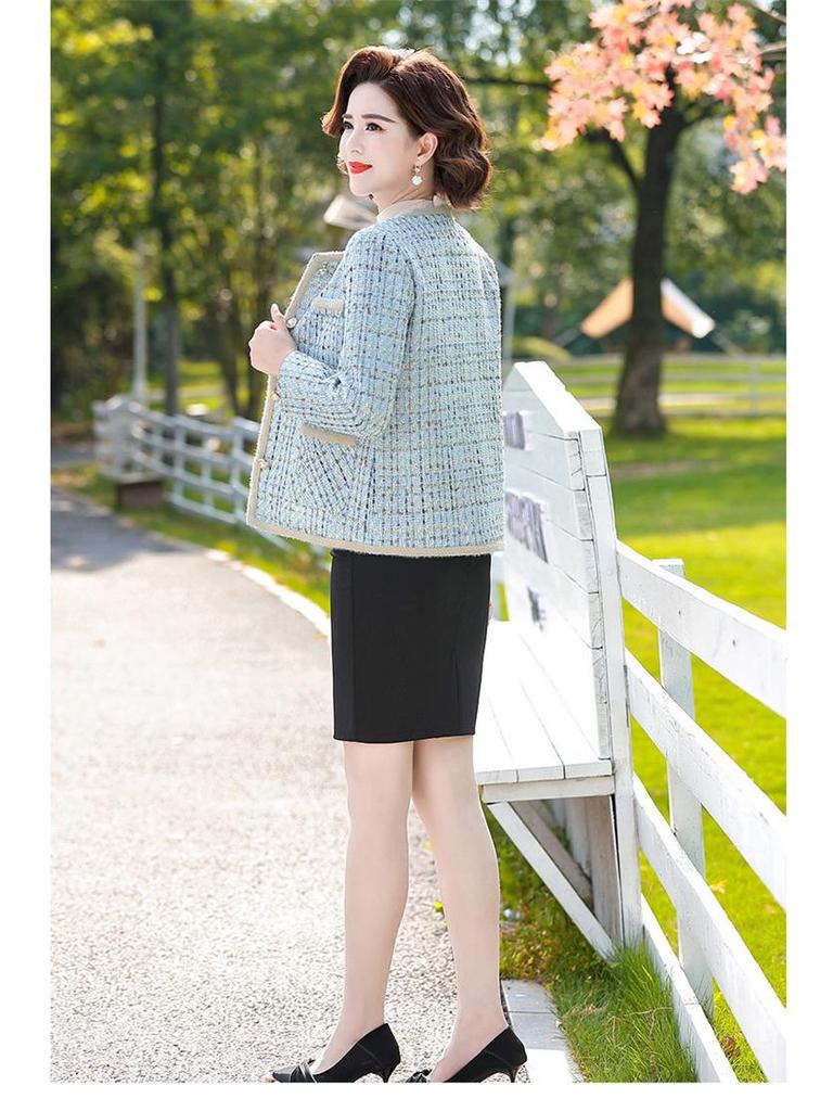 Hengyuanxiang Herbst 2025 Stilvolle Jacke für Frauen mittleren und höheren Alters