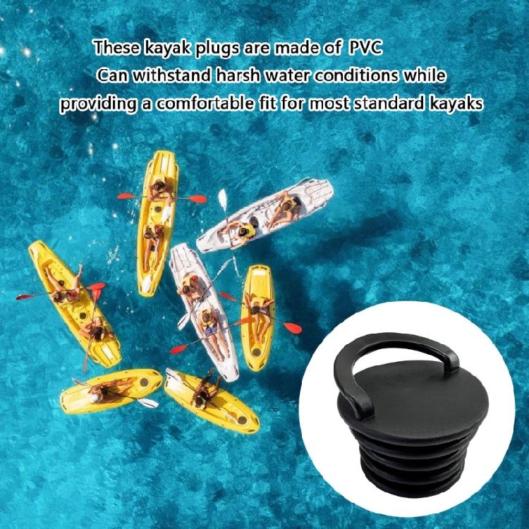 2/4Pcs Kayak Drain Plug Water Stopper Water Retaining Plug With Handle Scupper Stopper Bung Drain Holes Plugs Easy Use