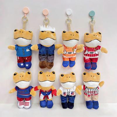 Non-Toxic Puerto Rico Frog Series Plush Toys Bad Rabbit El Sapo Concho Plush Toys Keychain Pendant Bag Hangers Birthday And New Year Gifts