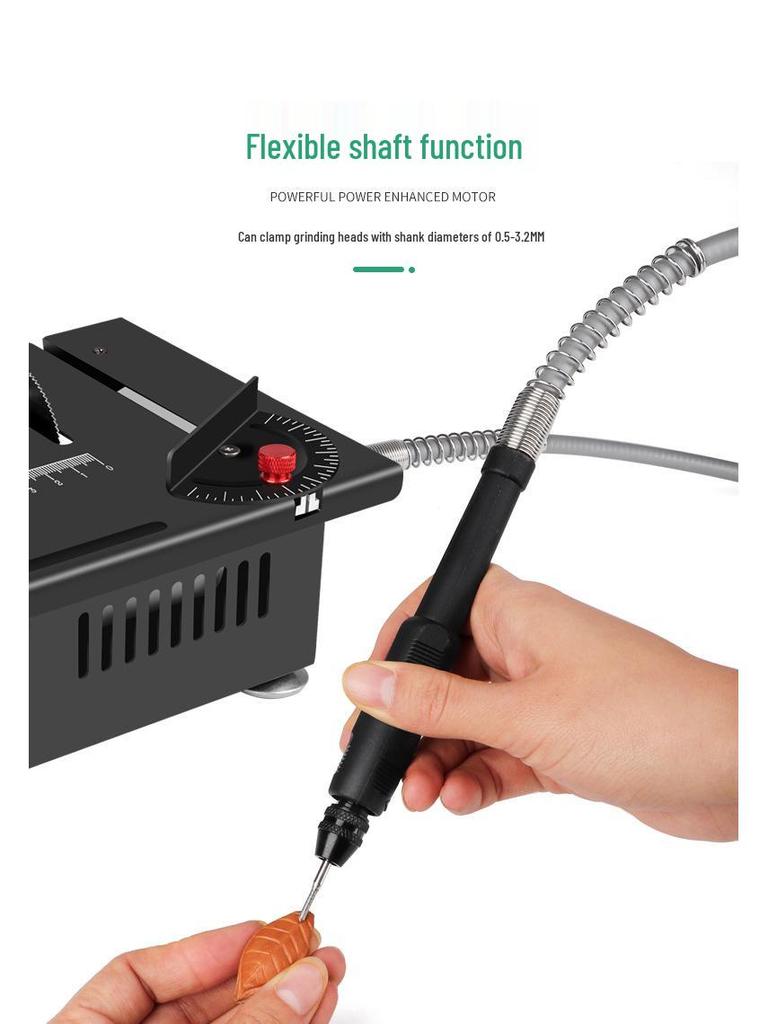 Kompakte Tischkreissäge: Präzisions-Mini-Elektrosäge für Heimwerker, Holzbearbeitung, Acryl-, PVC-Zuschnitt