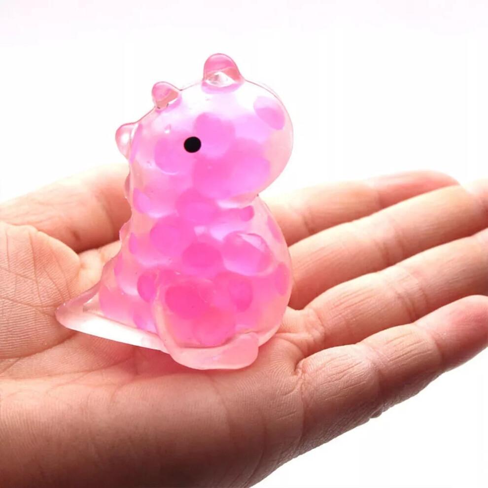 Mini Squishy Squeeze Dinosaur Fidget Toys with Water Beads Anti Stress Sensory..