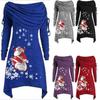 Festive Women's Santa Claus Sweater Jumper With Soft Material For Christmas Celebrations