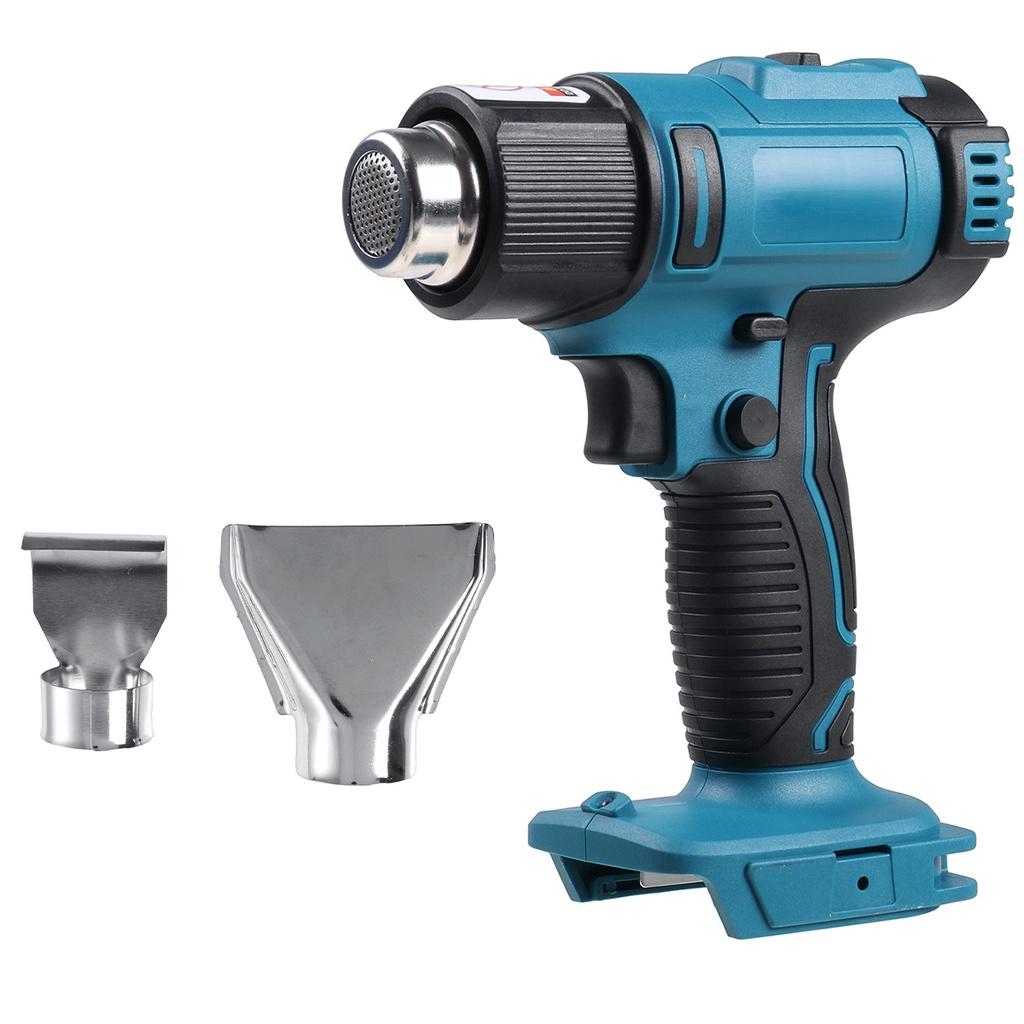 1200W Cordless Handheld Hot Air Gun Temperatures Adjustable With 2 Nozzles Electric Heat Gun For Makita 18V Lithium Battery