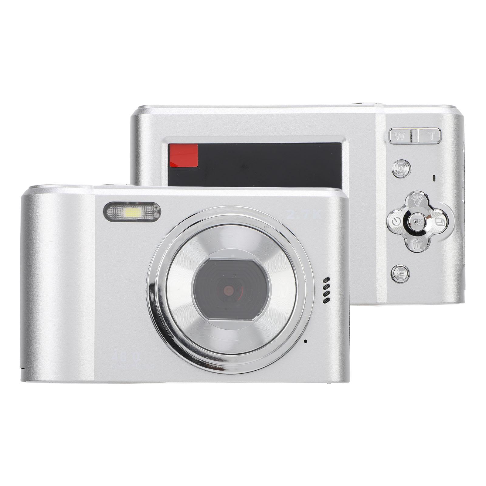

HD Digital Cam a 48MP Image 2.7K Video 8X Digital Zoom 2.4inch Screen Auto 700mAh Portable Digital Video Cam a
