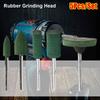 5Pcs/Set Mounted Rubber Grinding Head Finish Polish Die 3mm Shaft Polishing Abrasive Rotary Grinding Stone Wheel Polishing Tools