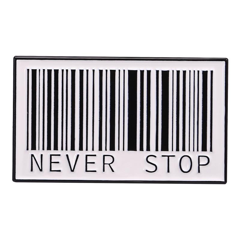 Creative Inspired Cartoon American Style Brooch Featuring Motivational Letters For Trendy Bags