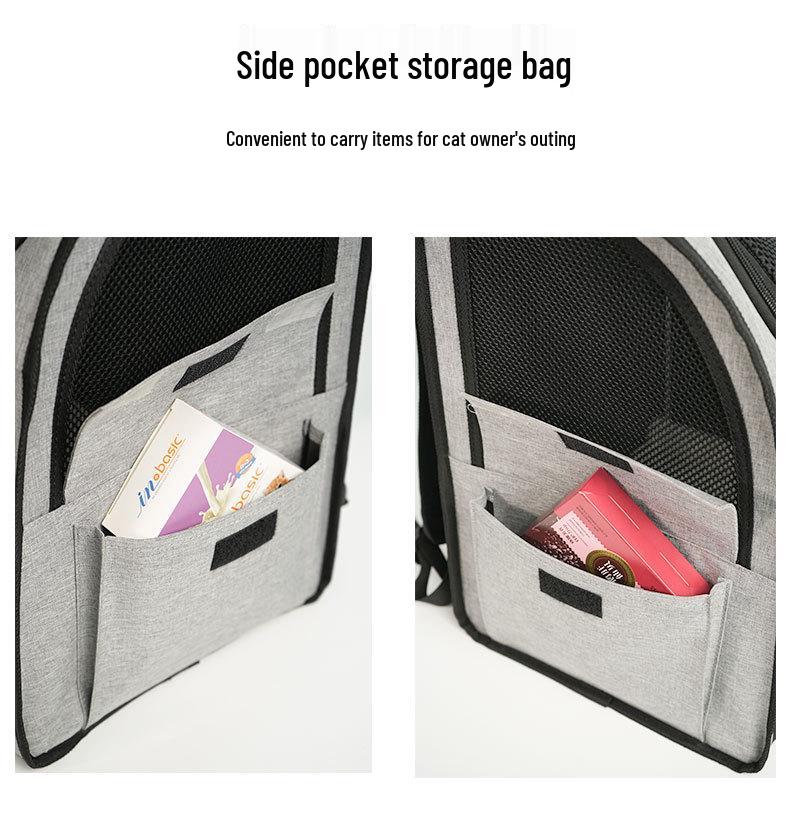 Cross-Border Portable Cat Carrier: Breathable, Large Capacity, Foldable Pet Bag for Travel