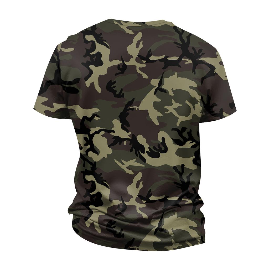 Men's Fashion Printed Round Neck Short Sleeve T-Shirt