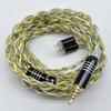 Copper Mixed Earphone Upgrade Replacement Cable BIGMANGO-Ren 2-Pin 2.5mm Gold-Plated & Silver-Plated & Cable, 2-Pin Recable, 4-Core Cable, 2.5mm