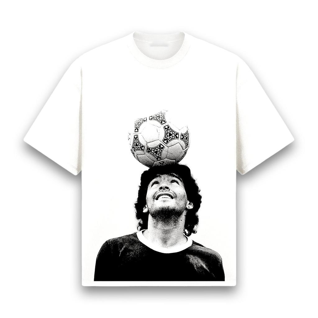 Klasické pánske tričká Letné športové Bavlnený dres DIEGO MARADONA (1986) Potlač TRIČKA Ležérne Nadrozmerné Krátky rukáv Pánske oblečenie
