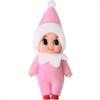 Mini Infant Doll Kawaii Christmas Plush Playthings Colorful Dollhouse Shelf Accessories Xmas Decor Gift Idea Toy Ideal for Girl Boy Children Adult