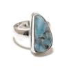 Republic Larimar Gemstone Handmade 925 Sterling Silver Jewelry Ring Size 9 SU-10370