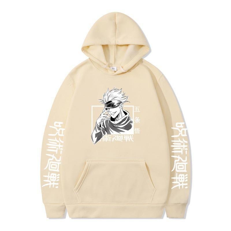 Jujutsu Kaisen Gojo Satoru Hoodie Fashion Design Men's Women's Sweatshirt Fleece Oversized Couples Casual Streetwear Hoodies