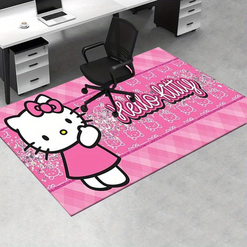 1pc Sanrio Hello Kitty Mermaid Printed Office Carpet Rectangle Rug Under The Table,Perfect Room Decor for Living Room, Bedroom, Kitchen, Non-slip Floo