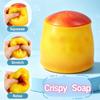 **Caramel Pudding Handmade Ball Squeeze Student Stress Relief Toy Squeaky Building Blocks Ball Crunchy Sound Squeeze Fun Release