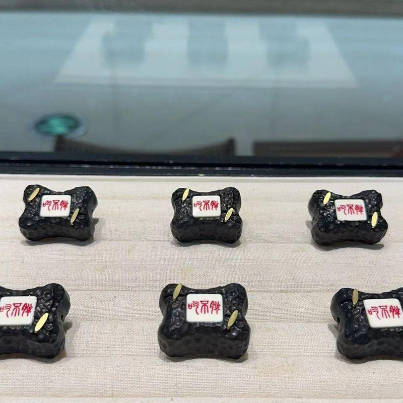 

Ebony Mosaic Ivory Nut Ruyi DIY Accessories Hand Woven Hand Rope Necklace Collectables-Autograph Rosary Bracelet Beads sh Ebony with ivory fruit