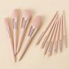 11pcs With Storage Bag Pink Makeup Brushes Set Soft-bristled Brush Foundation Brush  Women