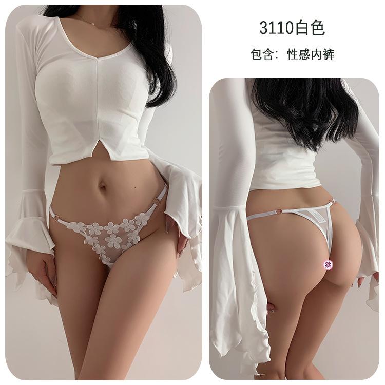 Sex Underwear Sexy Temptation Free T-pants Thong Open Crotch Sex Panties Women's Bed Passion