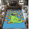 rugrats Printed Crystal Velvet Area Rug, Soft Anti-Slip Water Absorbent Floor Mat for Living Room Bedroom