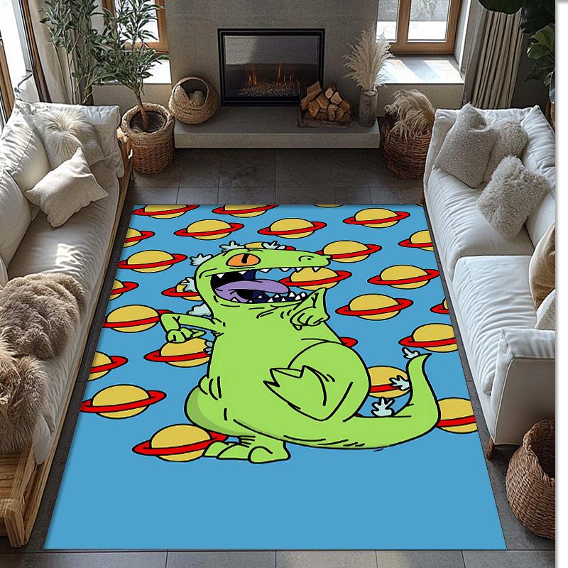 rugrats Printed Crystal Velvet Area Rug, Soft Anti-Slip Water Absorbent Floor Mat for Living Room Bedroom