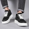 Lift Sneakers Leather Elevator Shoes Men  Height Increase Insoles 6cm Women Plus Size 36-46
