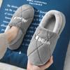 Fashion Winter men's bag heel cotton shoes Home Warm Plush Couples slippers Men Indoor Flats Anti-slip Women Furry Slippers Zapatos